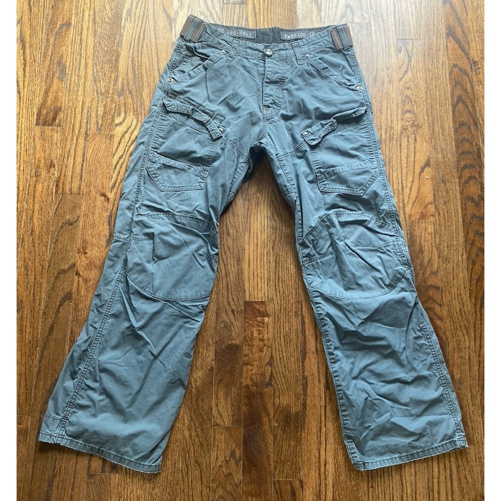 G-Star RAW Cargo Pants Mens Size 30x30 Gray Double Knee Utility Streetwear